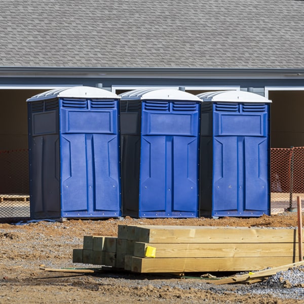 what is the maximum capacity for a single porta potty in Goodyear AZ